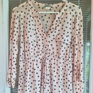 Siren Lily polka dot top. Size M